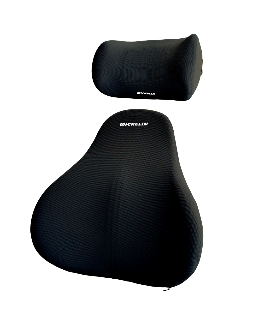 Cooling Gel Headrest & Lumbar Support - Midnight Black