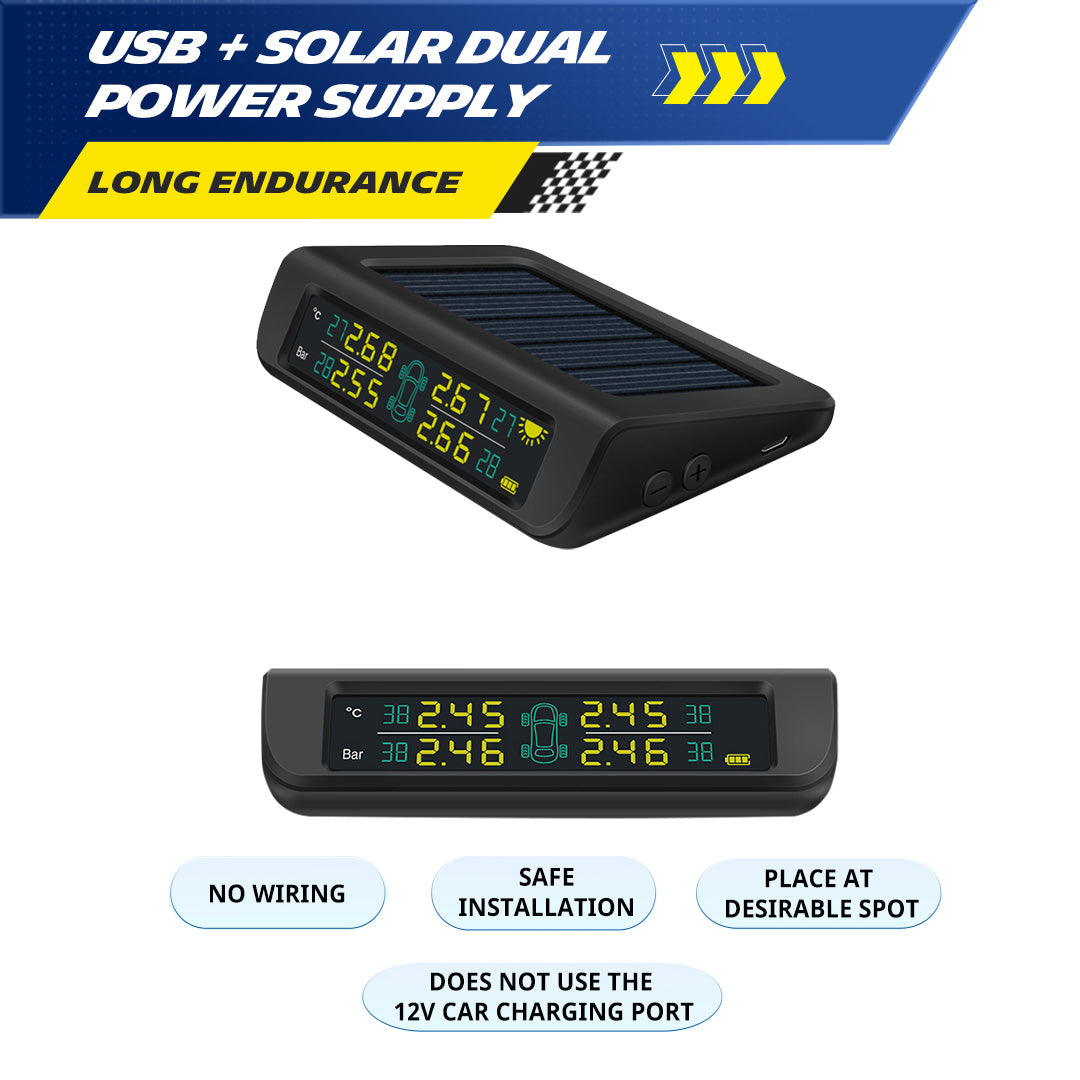 Solar Tyre Pressure Monitoring System TPMS